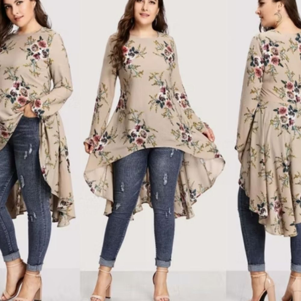 Shein Modest Blouse. Floral. Bohemian.